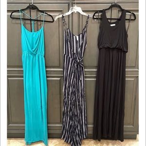 3 Maxi Dresses / All Size Medium
